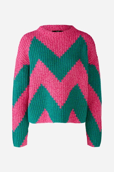 Bild 7 von Pullover Baumwollmischung in pink green | Oui