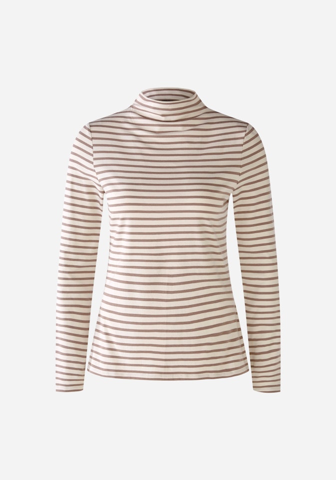 Bild 5 von Langarmshirt elastische Cotton-Modalqualität in white brown | Oui