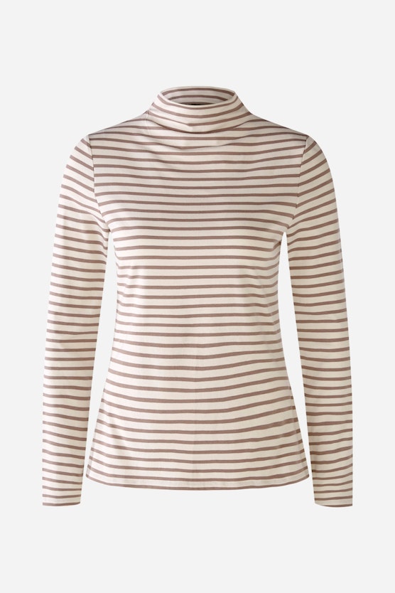 Long-sleeved shirt elastic cotton-/modal quality