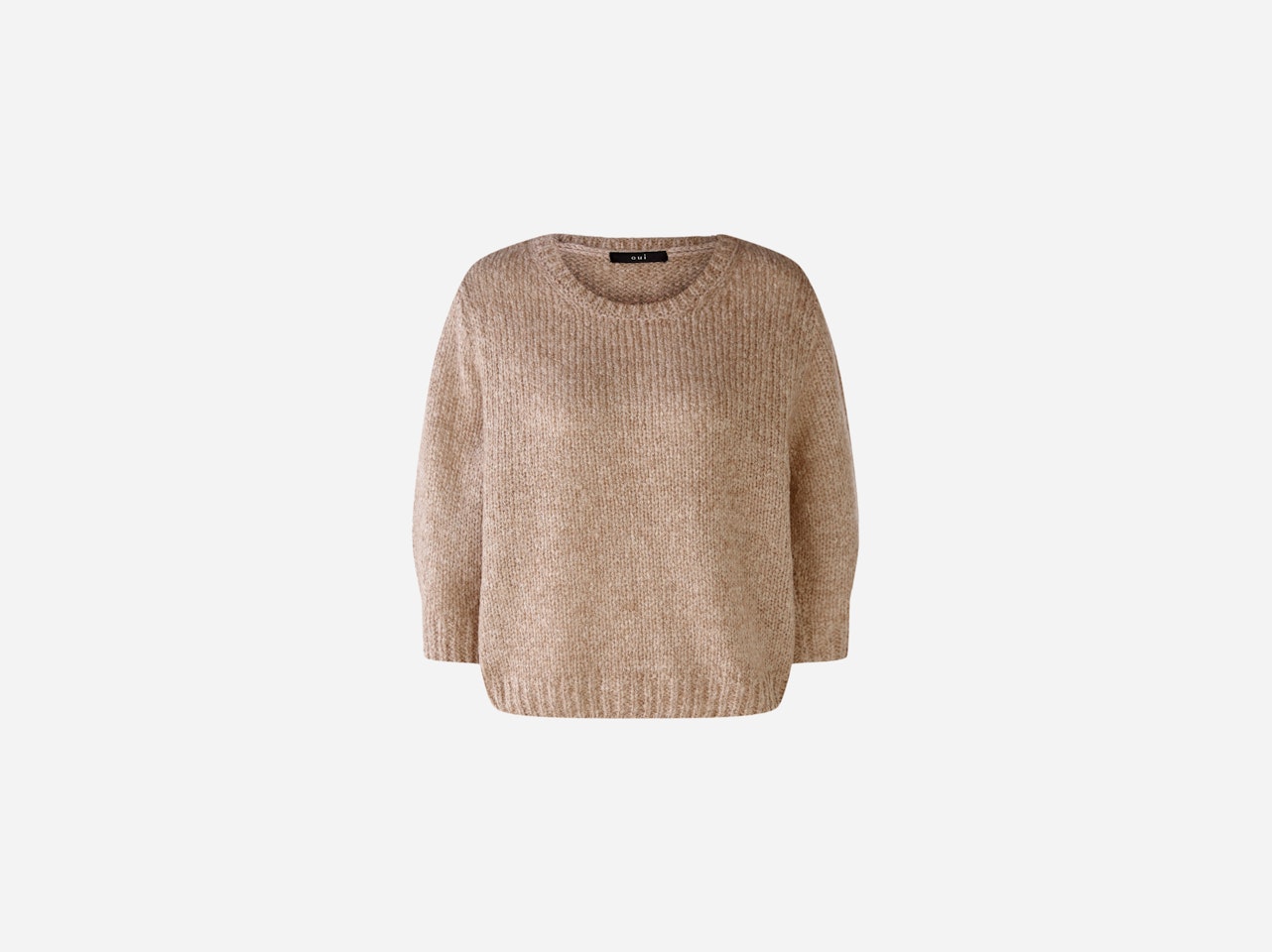 Bild 1 von Jumper  with wool and mohair content in Taupe Melange | Oui