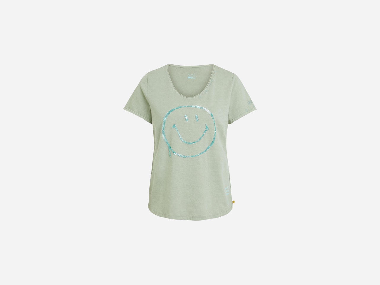Bild 9 von T-shirt oui x Smiley® with sequins in salvia | Oui