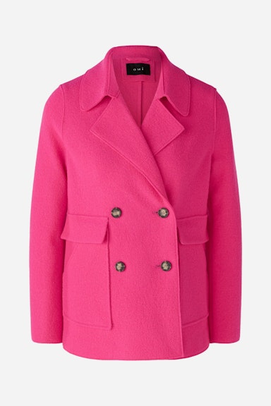 Bild 1 von Jacket boiled Wool - pure new wool in dark pink | Oui