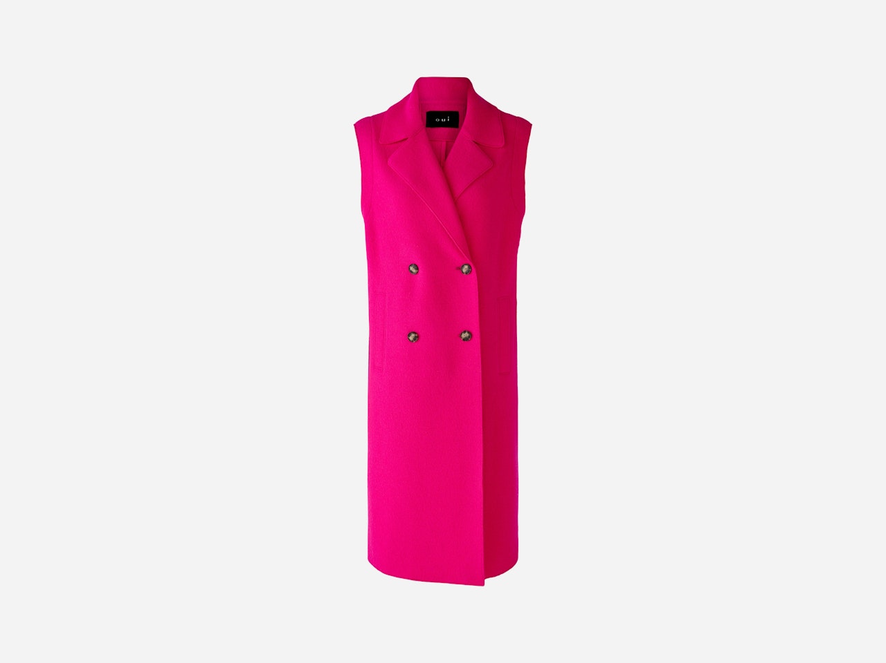 Bild 1 von Waistcoat made from high-quality, Italian virgin wool in dark pink | Oui
