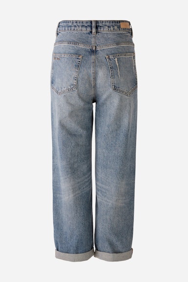 Bild 9 von Jeans THE HIGH WAIST Straight Fit, cropped in blue | Oui