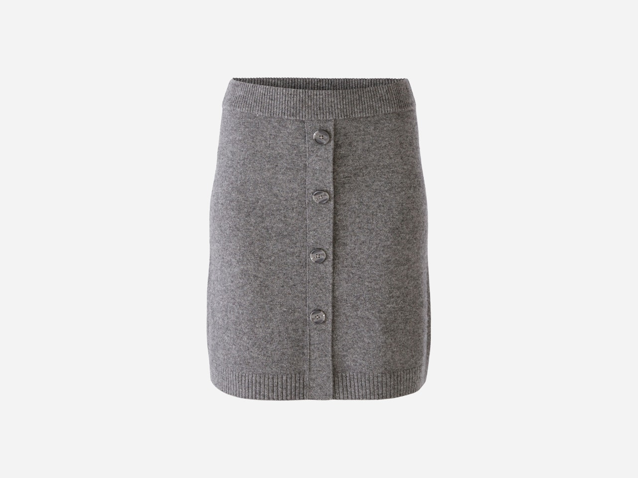 Bild 6 von Knitted skirt wool blend in grey | Oui