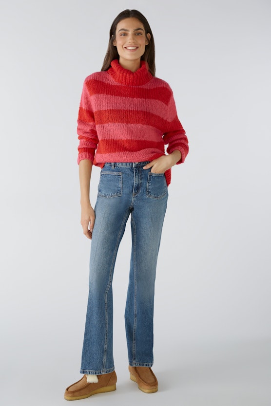 Jumper with wool and mohair