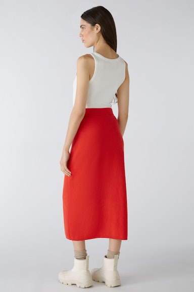 Bild 3 von Knitted skirt wool blend with modal in chinese red | Oui