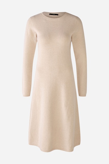 Bild 6 von Knitted dress wool blend with modal in light beige mel | Oui