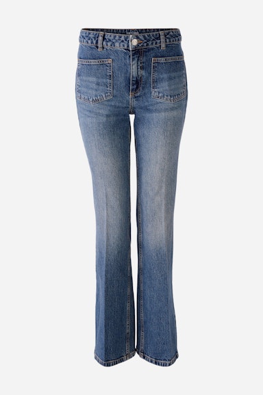 Bild 6 von THE FLARED Jeans Easy Kick, mid waist, regular in darkblue denim | Oui