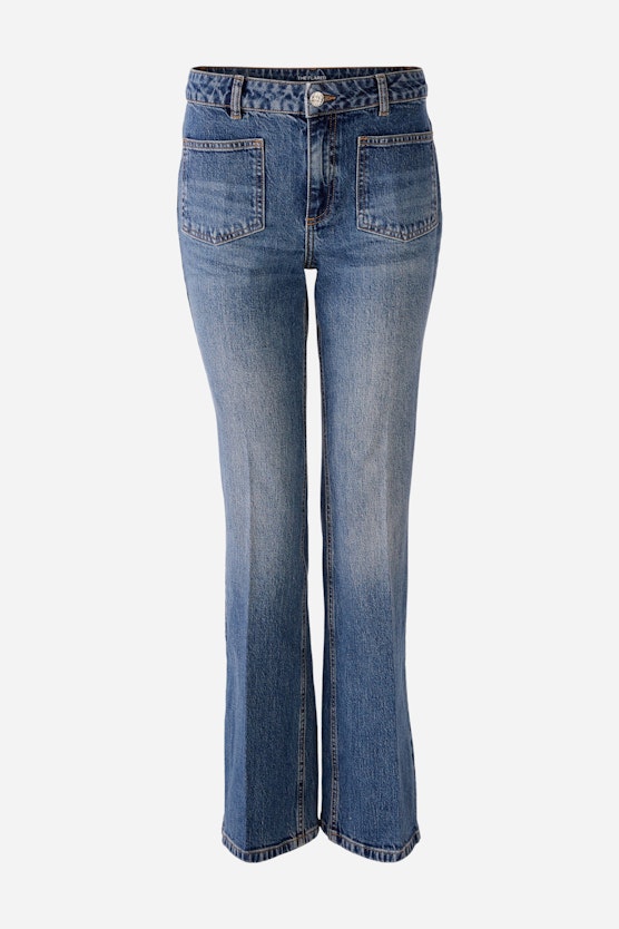 THE FLARED Jeans Easy Kick, mid waist, regular