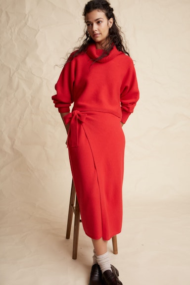 Bild 6 von Pullover Wollmischung in chinese red | Oui