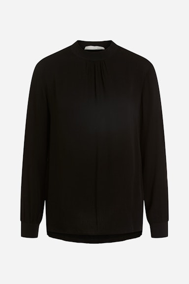 Bild 6 von Blouse shirt with stand-up collar in black | Oui