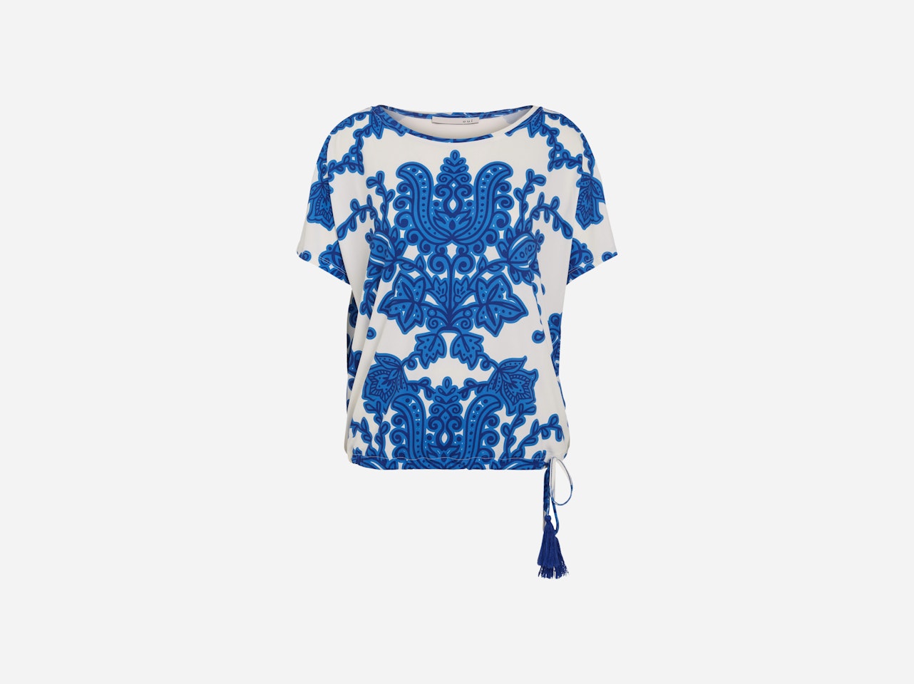 Bild 7 von Blouse shirt in trendy print in white blue | Oui