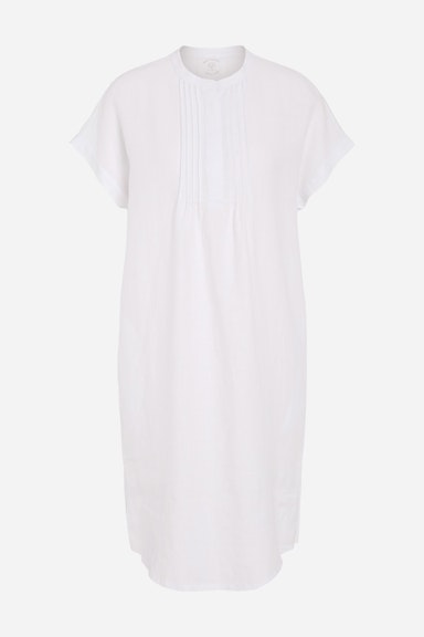 Bild 8 von Linen dress with jersey patch in optic white | Oui