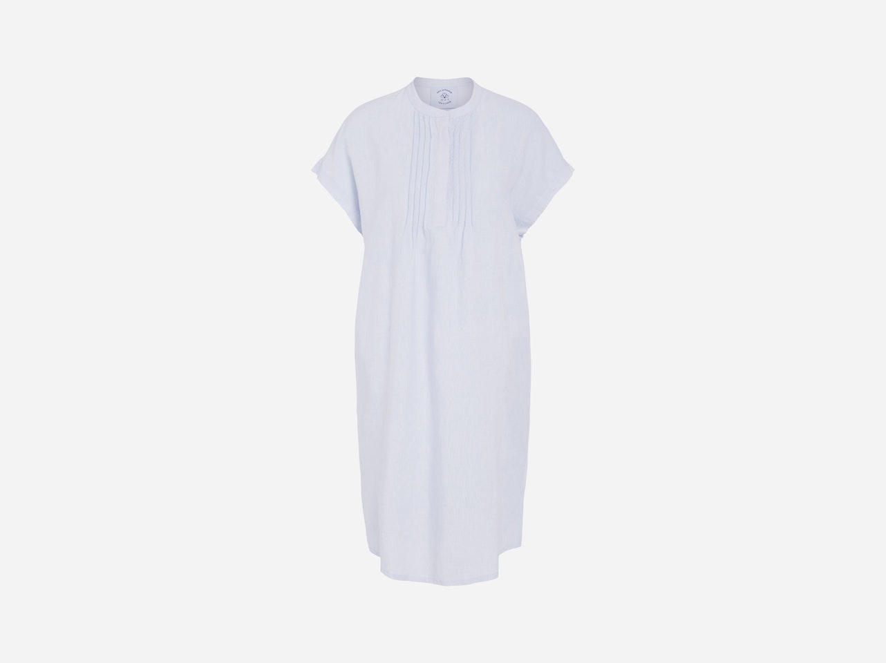 Bild 7 von Linen dress with jersey patch in light blue | Oui