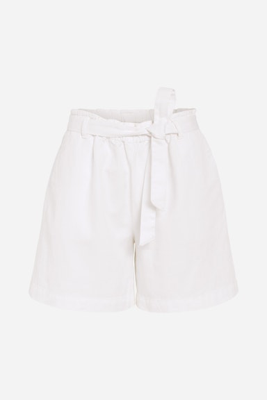 Bild 8 von Linen shorts with tie belt in optic white | Oui