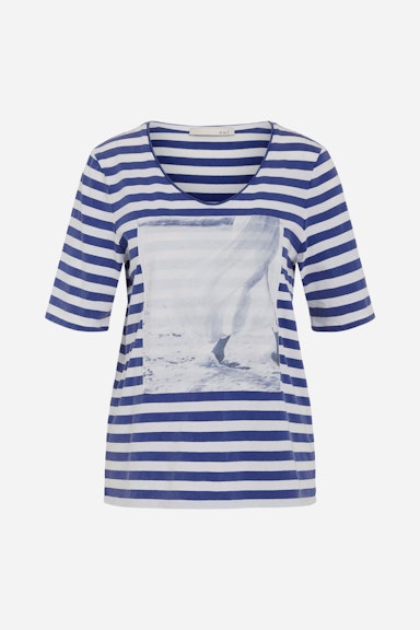 Bild 8 von T-shirt with placed photo print in white blue | Oui