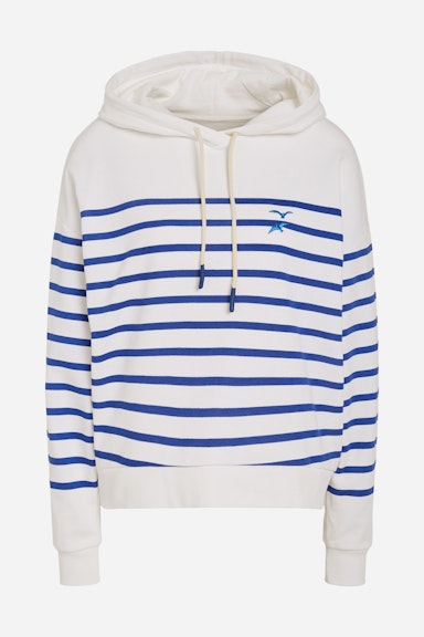 Bild 8 von Sweatshirt with stripes in white blue | Oui