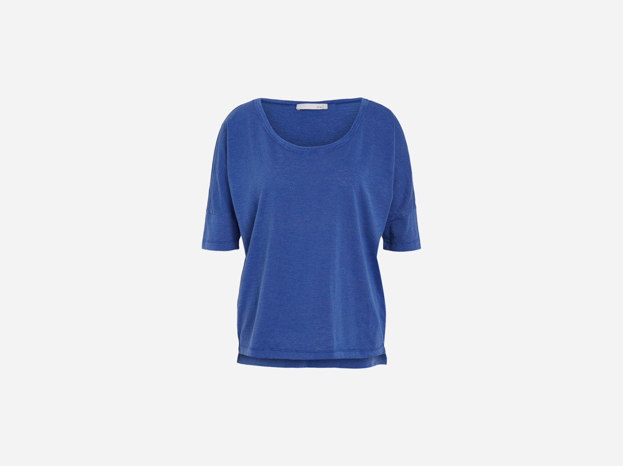 Bild 7 von T-shirt in washed out look in mazarine blue | Oui