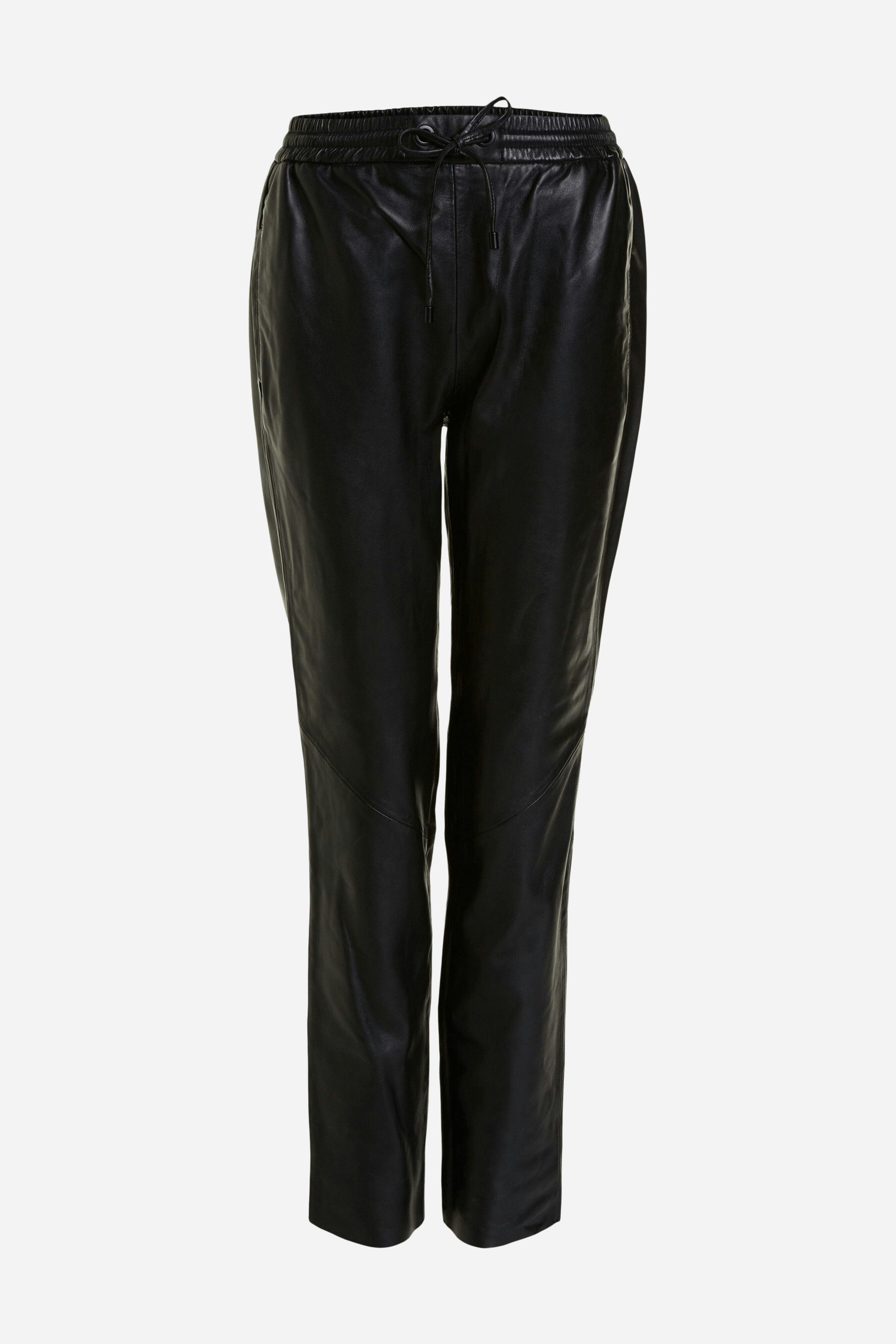 Leather hot sale jogger trousers