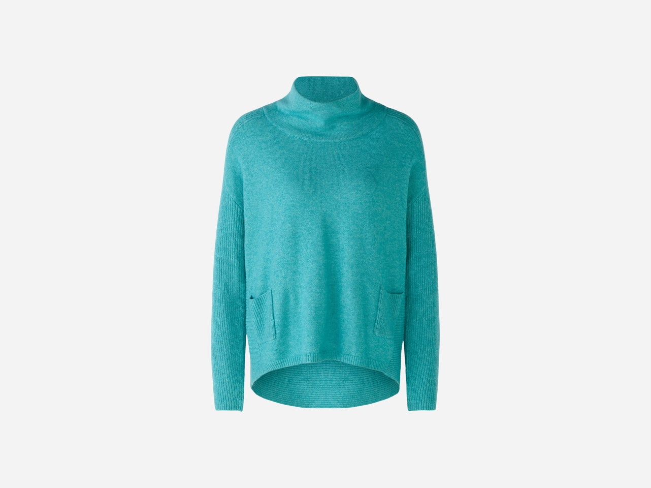 Bild 7 von Pullover mit aufgesetzten Taschen in bright turquois | Oui