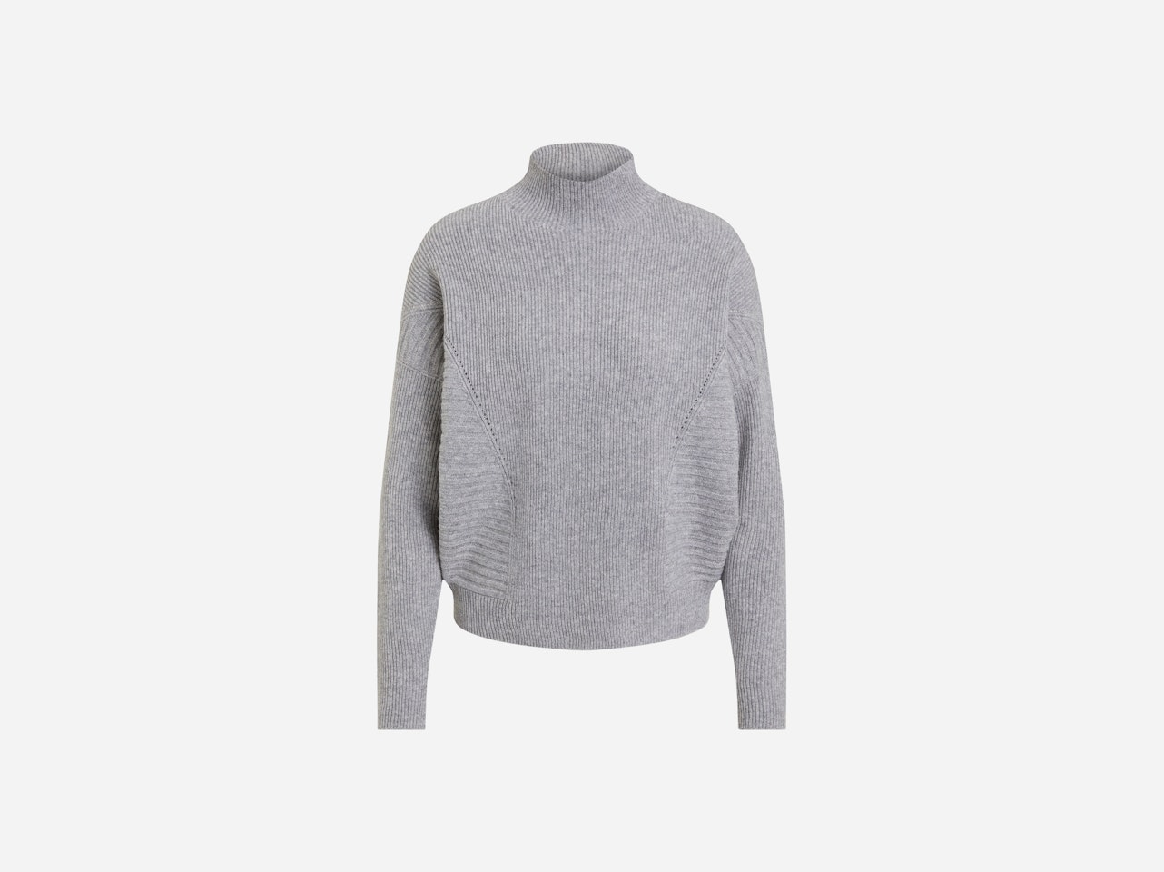Bild 7 von Knitted jumper wool blend in light grey | Oui