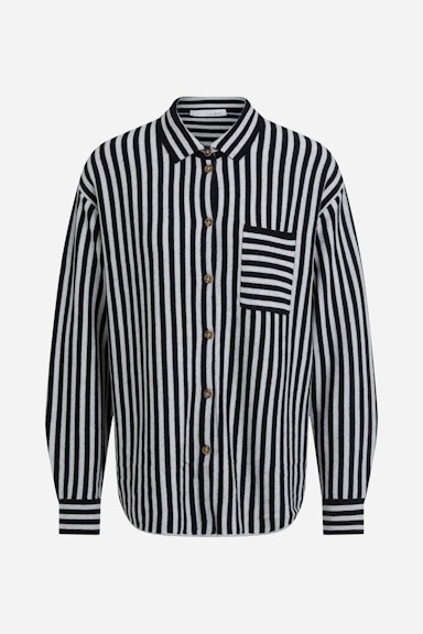 Bild 8 von Knitted shirt striped in white black | Oui