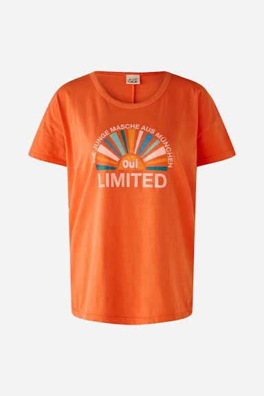 Bild 8 von T-Shirt mit Vintage Logo in orange | Oui