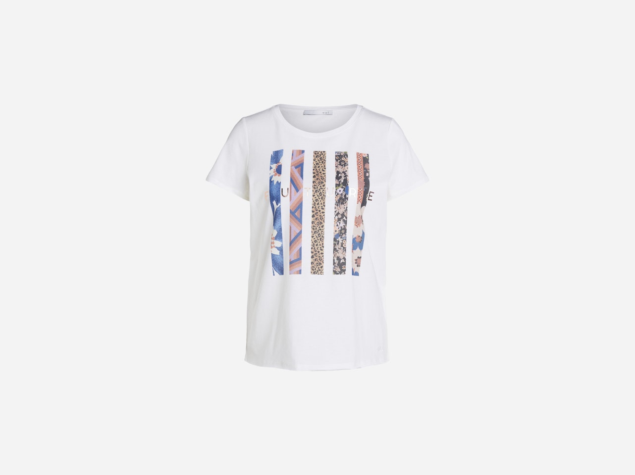 Bild 7 von T-shirt with collage motif in cloud dancer | Oui