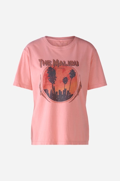 Bild 1 von T-Shirt mit Motiv und Ziersteinen in lt rose | Oui