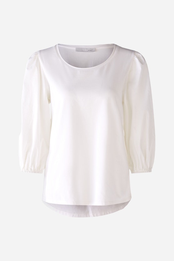 Blouse shirt with volume sleeves