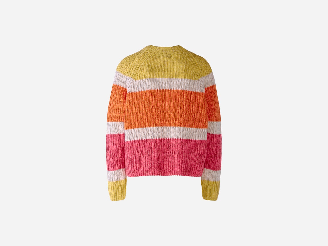 Bild 8 von Knitted jumper in cotton blend in red yellow | Oui