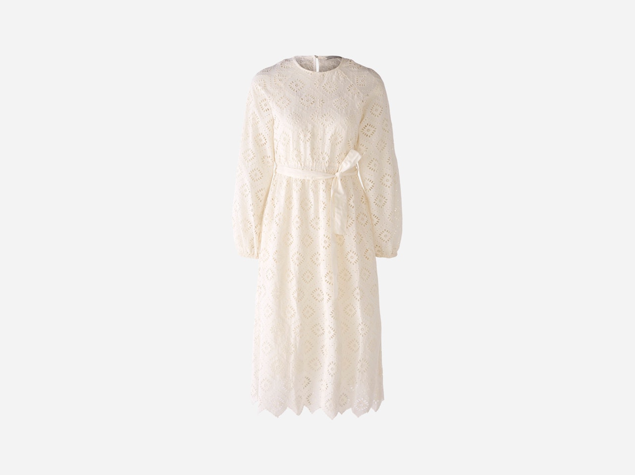 Bild 1 von Midi Length Lace Dress slightly fitted in summery flair in gardenia | Oui
