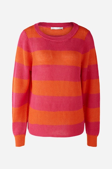 Bild 6 von Knitted jumper with stripes in pink orange | Oui