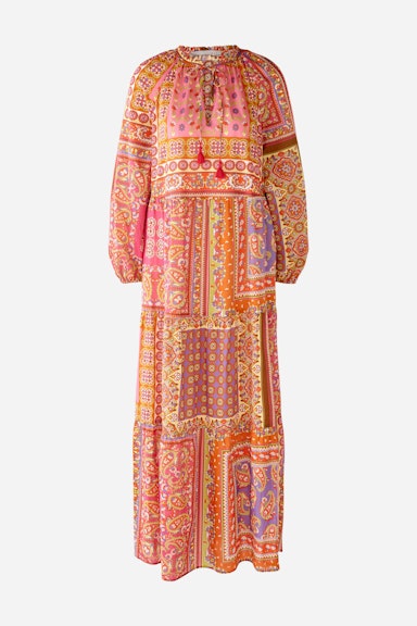 Bild 7 von Maxi dress 100% cotton voile in pink orange | Oui