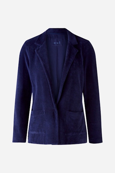 Bild 2 von Jersey blazer made from trendy terry in medieval blue | Oui