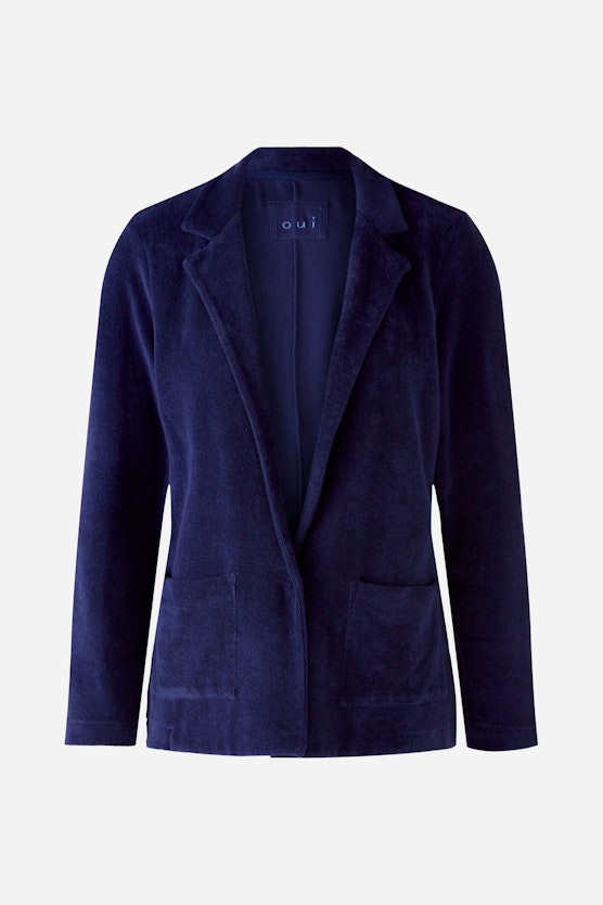 Jersey blazer made from trendy terry
