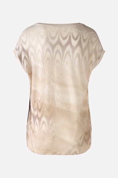 Bild 6 von Blouse shirt viscose patch in white camel | Oui