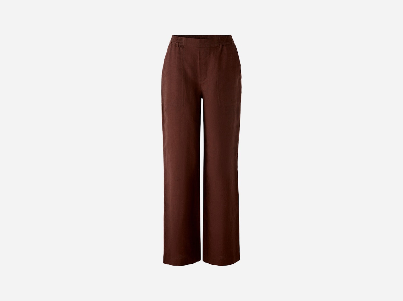 Bild 2 von Linen trousers for hatching in chocolate fudge | Oui