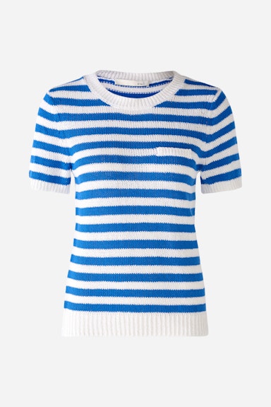Bild 8 von Knitted jumper 100% cotton in offwhite blue | Oui