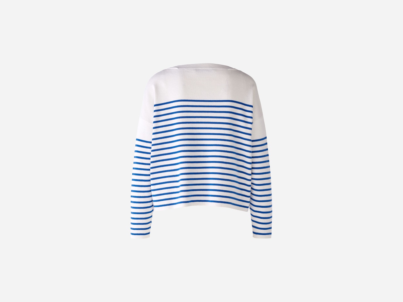 Bild 8 von Knitted jumper 100% cotton in white blue | Oui