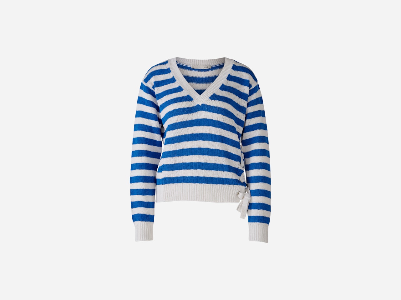 Bild 1 von Knitted jumper 100% cotton in offwhite blue | Oui