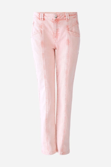 Bild 6 von Jeans tapered in cotton blend in rose orange | Oui