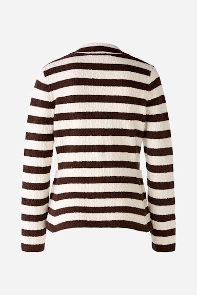 Bild 9 von Knitted blazer cotton blend in offwhite brown | Oui