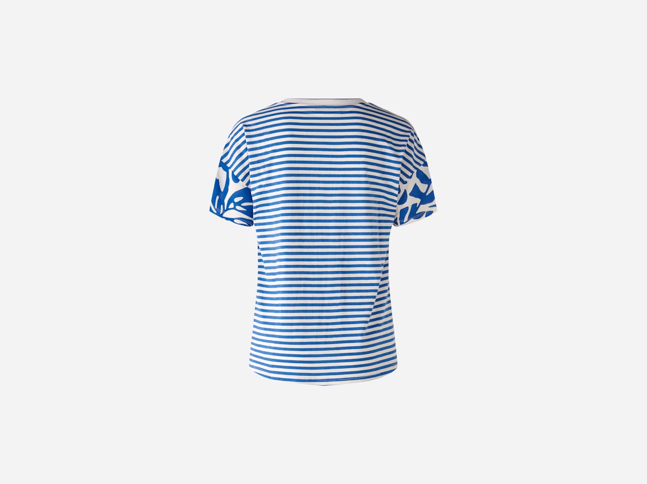 Bild 7 von Blouse shirt woven patch with stripes on the back in blue white | Oui