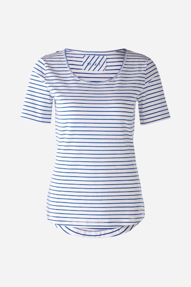 Bild 6 von T-shirt elastic cotton in white blue | Oui