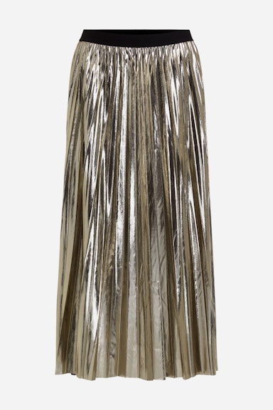 Bild 8 von Pleated skirt with elastic waistband in old gold | Oui