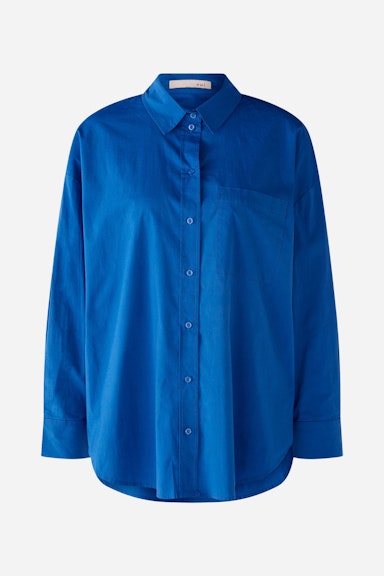 Bild 7 von Hemdbluse elastischer Baumwoll-Popeline in blue lolite | Oui