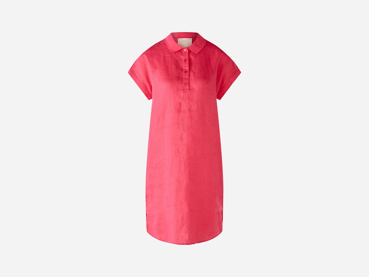 Bild 1 von Linen dress with jersey patch in raspberry sorbet | Oui