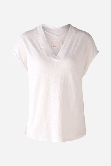 Bild 7 von T-shirt 100% linen in optic white | Oui